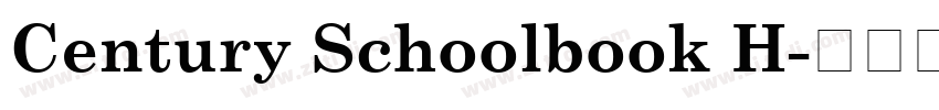 Century Schoolbook H字体转换